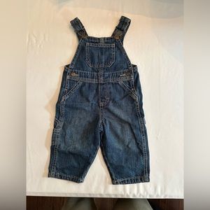 Blue Jean Overalls - 6 to 9 Months
